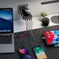 ⚡50% הנחה! מטען USB עם 4 יציאות, חלוקת זרם חכמה 10W, טעינה בו-זמנית, תאימות אוניברסלית 🔌✨