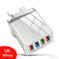 ⚡50% הנחה! מטען USB עם 4 יציאות, חלוקת זרם חכמה 10W, טעינה בו-זמנית, תאימות אוניברסלית 🔌✨