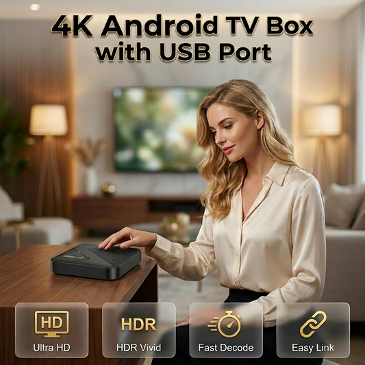 🎁מבצע חם: 50% הנחה⏳מכשיר Android TV עם Bluetooth