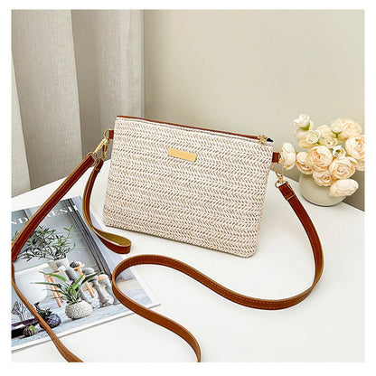 📢📢50% OFF !! ⏰Women's Woven Straw Shoulder Clutch Bag