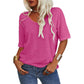 ⏳Time-Limited Special⏰Women's Solid Color V-Neck T-shirt