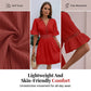 👗🔥 שמלה אלגנטית צוואר V עם פרטי תחרת תחרה, עיצוב עדין ומושך לכל אירוע חברתי ✨