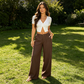 👖🔥 מבצע: מכנסיים רחבים, נוחים, זורמים ובעלי מותן גבוה לנשים - מחמיאים, אלגנטיים ומושלמים ללבישה יומיומית ✨