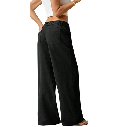 👖🔥 מבצע: מכנסיים רחבים, נוחים, זורמים ובעלי מותן גבוה לנשים - מחמיאים, אלגנטיים ומושלמים ללבישה יומיומית ✨