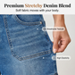 👖 מכנסי ג'ינס ברמודה לנשים | מתיח ונוח עם כיסים מרווחים ✨ | מידות S-3XL ☀️