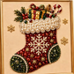 🎄🎅 ערכת צביעה עם חרוזי חג המולד ואבני חן, יצירה יצירתית לילדים ולמבוגרים, קישוט חגיגי נוצץ לחגים ✨