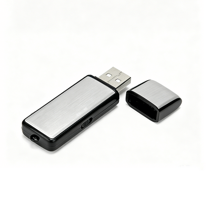 🎙️🔊 מקליט קול נייד HD USB עם ביטול רעשים - שמע צלול כבדולח לפגישות וראיונות ✨🎙️💾