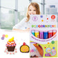 🖍️🎁 עטי ציור פופקורן בועות ליצירה עצמית, אפקט תלת מימד, משחק יצירתי לילדים בבית