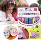 🖍️🎁 עטי ציור פופקורן בועות ליצירה עצמית, אפקט תלת מימד, משחק יצירתי לילדים בבית