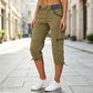 🔥 50% הנחה – הצעה לזמן מוגבל 👖 מכנסי קפרי קרגו לנשים בגזרה גבוהה עם כיסים פרקטיים – גזרה קיצית נוחה וטרנדית ✨