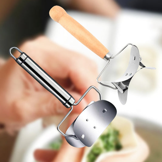 ⚡50% הנחה! 🥟 חותך עיגולי בצק לכופתאות מפלדת אל‑חלד ✨ חיתוך מדויק, שימוש קל להכנת כופתאות ביתיות במטבח 🍳