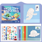 🎁מבצע מוגבל בזמן! 🎨 ספר פעילות מדבקות גיאומטרי לילדים ✨ חינוכי ומהנה, מתנה מושלמת לילדים ⚡50% הנחה