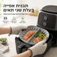 🔥50% הנחה! תבנית סיליקון לטיגון אוויר ♻️ רב פעמית, חלוקה לחדרים, קלה לניקוי, ללא הידבקות ✨🍟