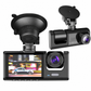 🔥מבצע 50% הנחה! מצלמת רכב (Dash Cam) תלת-ערוצית באיכות 1080P HD – הקלטה מכל הזוויות🚗📹