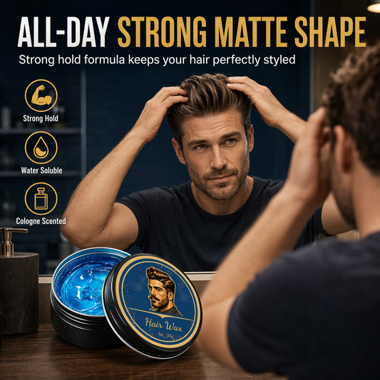 🔥50% הנחה✨ווקס עיצוב לגבר 130 גרם💈ניחוח או-דה-קולון, אחיזה חזקה וגימור מט
