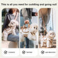 🐱🐶🔥50% הנחה! תיק נשיאה לחיות מחמד 2 ב-1 נושם, רצועת כתף מרופדת, טיול נוח✨👜