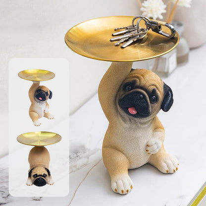 [Creatieve Geschenken] Hars Hond Standbeeld Lade Opberg Sleutelhouder Decoratie